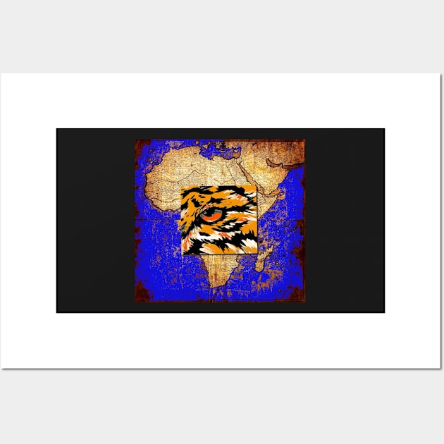 Tiger Homeland Africa Wall Art by Overthetopsm